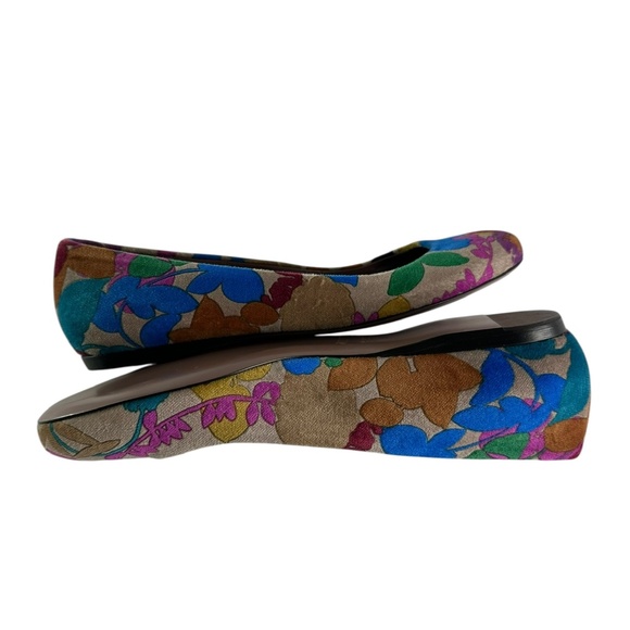 MISSONI Multicolor Velvet Multi Color Ballet Flats Floral Pattern Size 39 9 - Picture 6 of 12